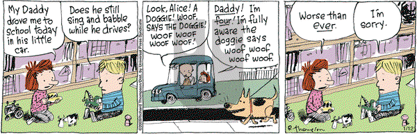 Cul de Sac on Monday January 12, 2009 Comic Strip