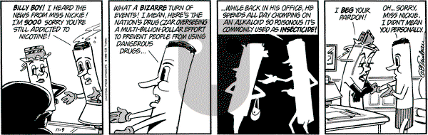 Doonesbury on Thursday November 9, 1989 Comic Strip