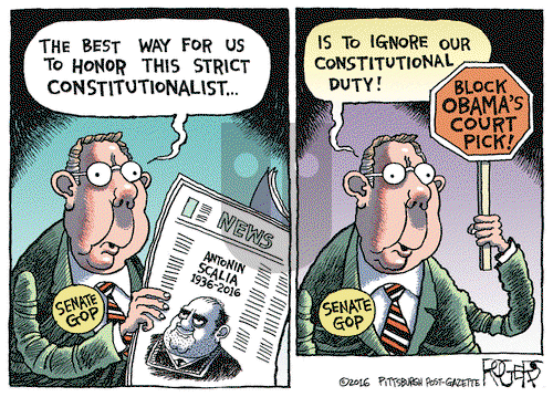 Rob Rogers on Tuesday February 16, 2016 Comic Strip