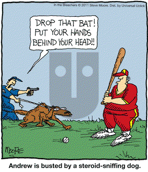 In the Bleachers on Saturday July 2, 2011 Comic Strip