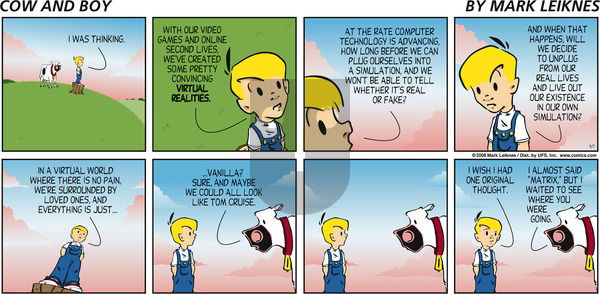 Cow and Boy Classics on Sunday September 7, 2008 Comic Strip