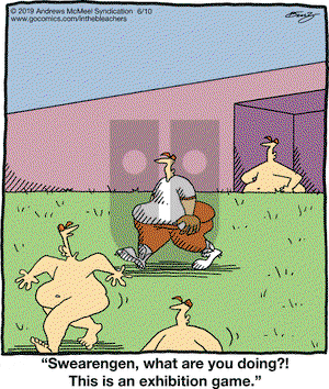 In the Bleachers on Monday June 10, 2019 Comic Strip