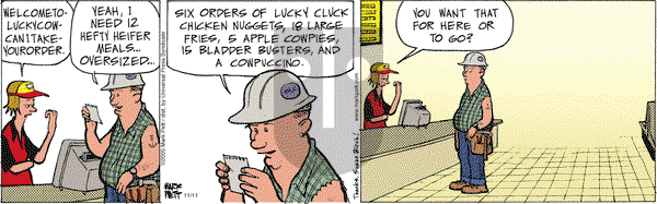 Lucky Cow on Monday November 14, 2005 Comic Strip