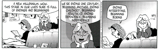 Luann on Monday January 1, 2001 Comic Strip