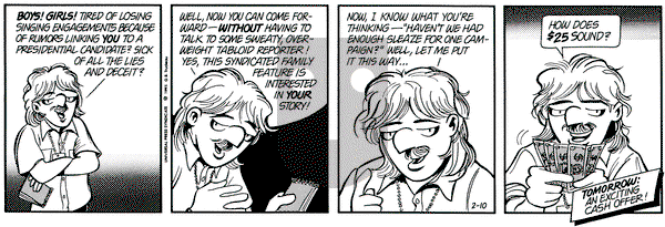 Doonesbury on Monday February 10, 1992 Comic Strip