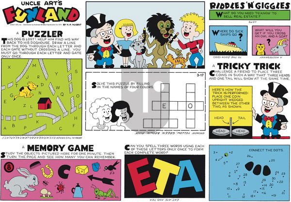 Uncle Art's Funland on Sunday March 17, 2024 Comic Strip