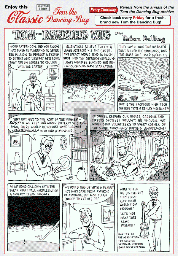 Tom the Dancing Bug on Thursday October 29, 2015 Comic Strip