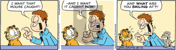 Garfield - Thursday August 12, 2010 Comic Strip