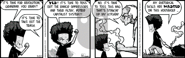 The Boondocks on Monday December 24, 2007 Comic Strip