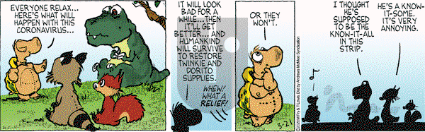 Over the Hedge on Saturday March 21, 2020 Comic Strip