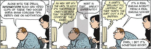 Cleats on Wednesday June 25, 2003 Comic Strip