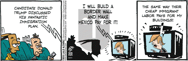 La Cucaracha on Monday August 31, 2015 Comic Strip