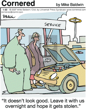 Cornered - Tuesday January 30, 2007 Comic Strip