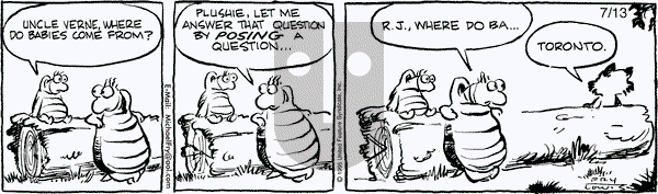 Over the Hedge on Thursday July 13, 1995 Comic Strip
