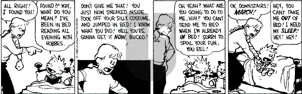 Calvin and Hobbes - Tuesday April 10, 1990 Comic Strip