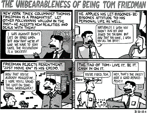 Ted Rall on Thursday October 30, 2003 Comic Strip