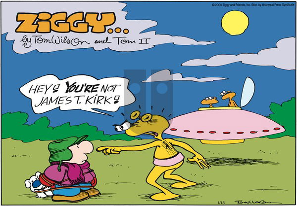 Ziggy on Sunday January 18, 2009 Comic Strip