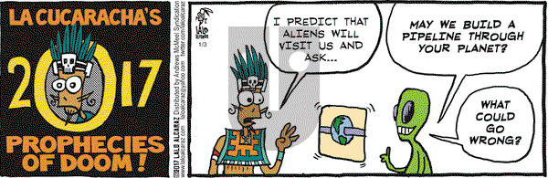 La Cucaracha on Tuesday January 3, 2017 Comic Strip