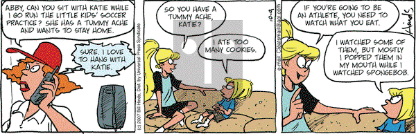 Cleats on Tuesday October 9, 2007 Comic Strip