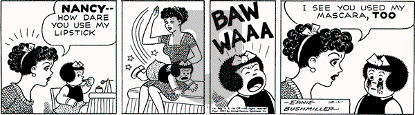 Nancy on Monday January 31, 1955 Comic Strip