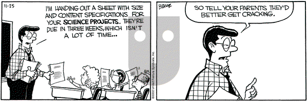 Grand Avenue on Monday November 25, 2002 Comic Strip