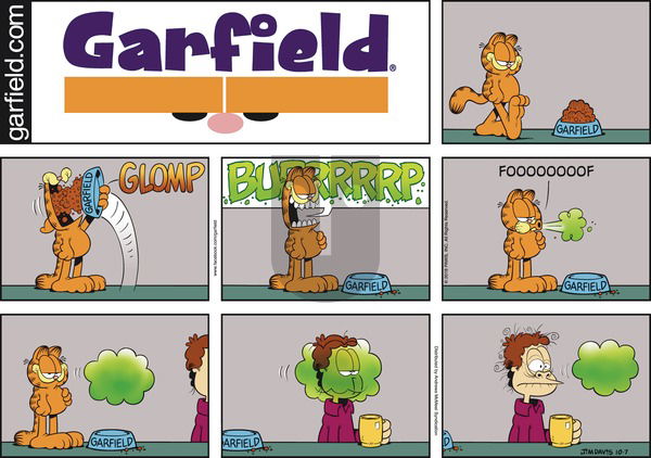 Garfield on Sunday October 7, 2018 Comic Strip