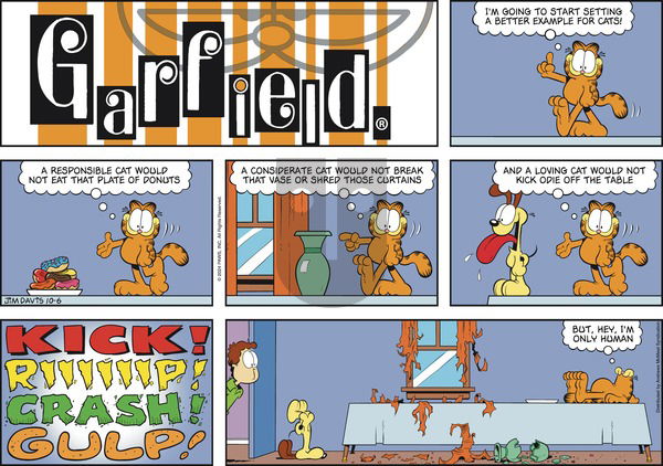 Garfield - Sunday October 6, 2024 Comic Strip