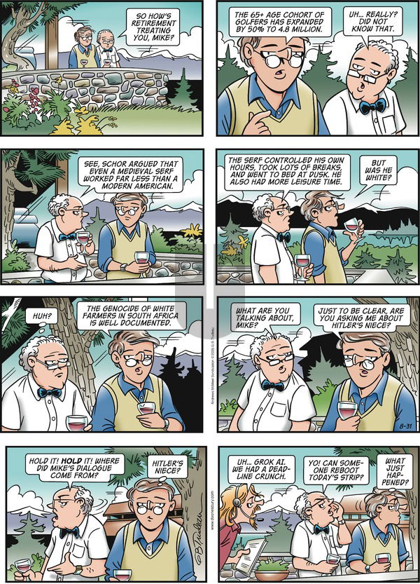 Doonesbury on Sunday August 31, 2025 Comic Strip