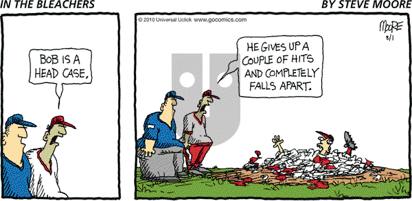 In the Bleachers on Sunday August 1, 2010 Comic Strip