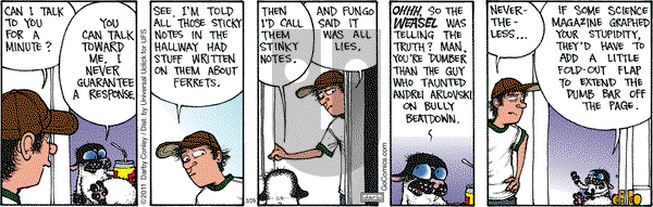 Get Fuzzy on Friday March 29, 2013 Comic Strip