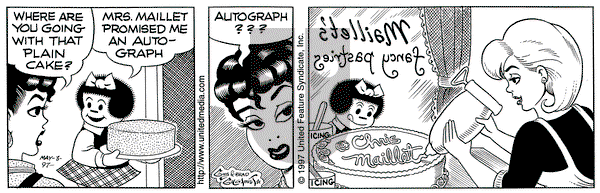 Nancy on Saturday May 3, 1997 Comic Strip