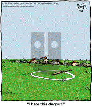 In the Bleachers on Friday April 26, 2013 Comic Strip