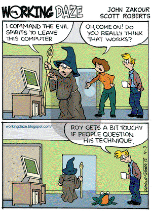 Working Daze on Friday April 3, 2009 Comic Strip