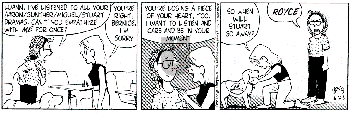 Luann - Saturday June 23, 2001 Comic Strip