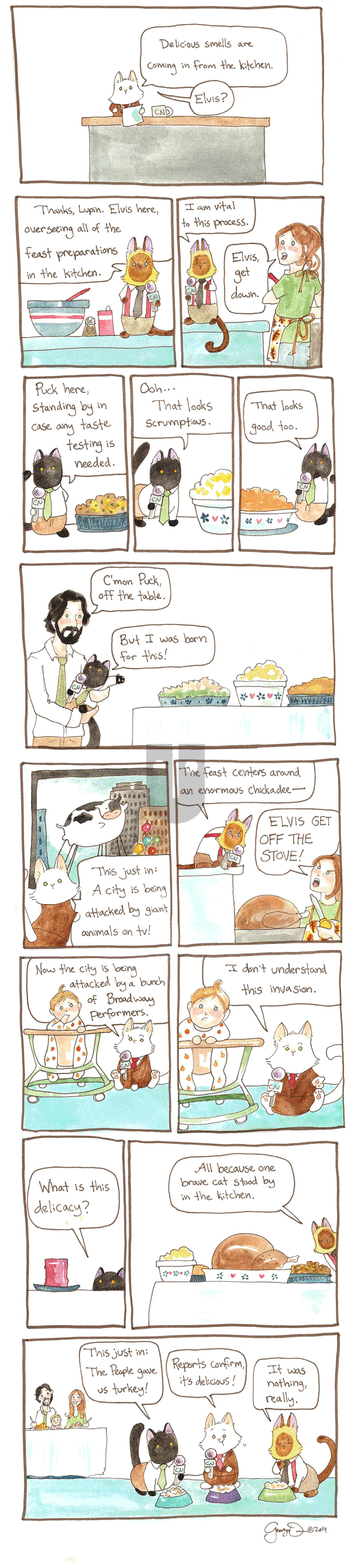Breaking Cat News on Thursday July 2, 2015 Comic Strip