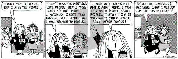 Cathy Classics on Monday August 18, 1997 Comic Strip