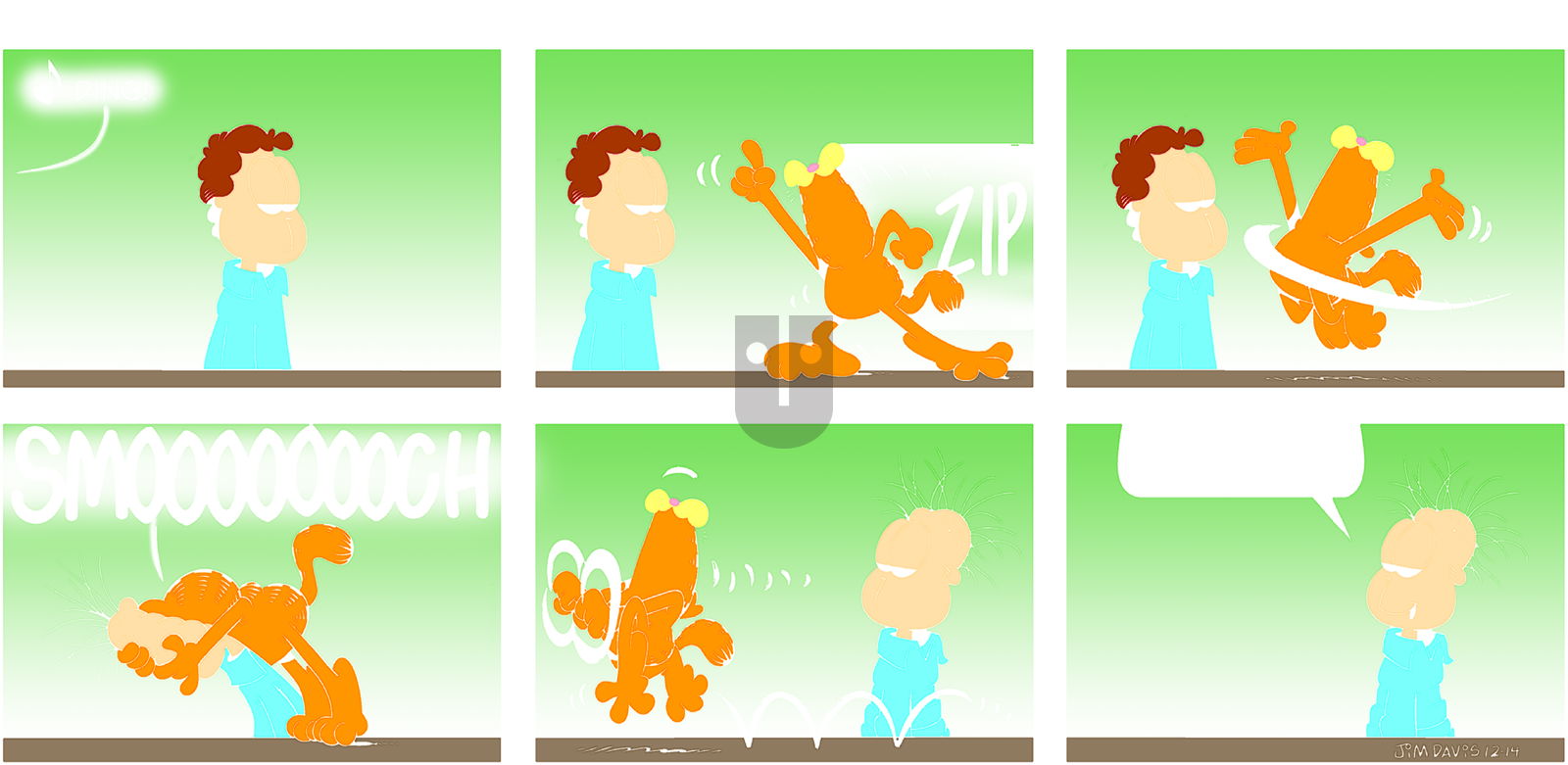 Garfield on Sunday December 14, 2014 Comic Strip