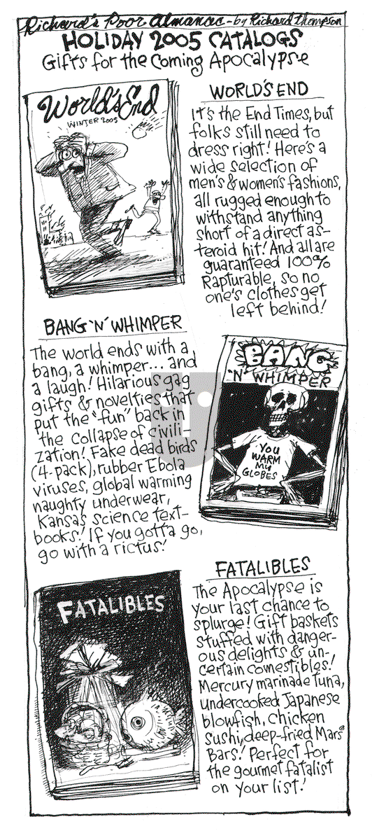 Richard's Poor Almanac on Friday November 27, 2015 Comic Strip
