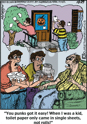 Close to Home on Monday October 29, 2018 Comic Strip