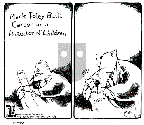 Tom Toles on Wednesday October 4, 2006 Comic Strip