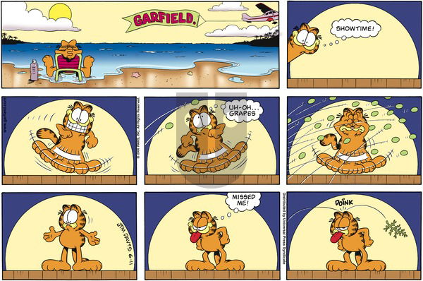 Garfield on Sunday June 11, 2006 Comic Strip