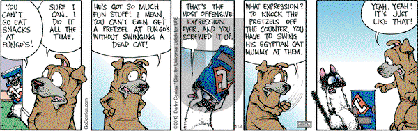 Get Fuzzy on Monday November 4, 2013 Comic Strip