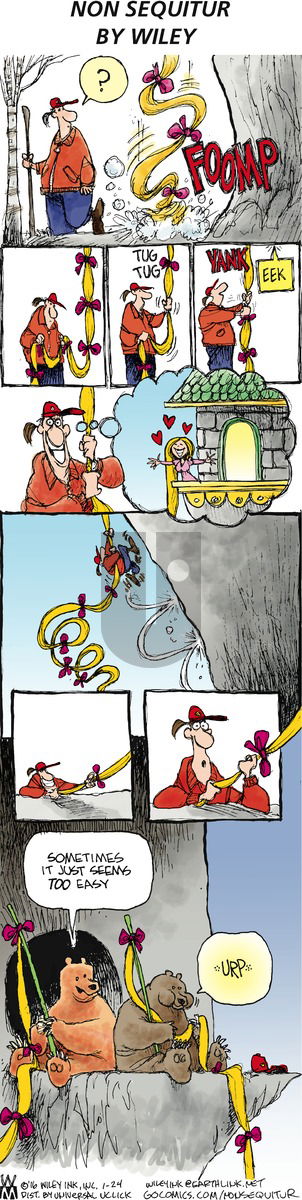 Non Sequitur on Sunday January 24, 2016 Comic Strip
