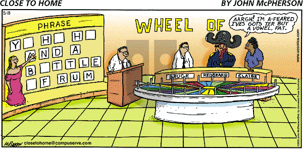 Close to Home on Sunday May 18, 2003 Comic Strip