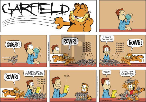 Garfield on Sunday May 25, 2025 Comic Strip