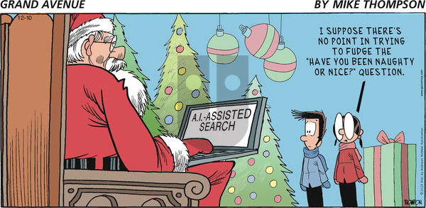 Grand Avenue on Sunday December 10, 2023 Comic Strip