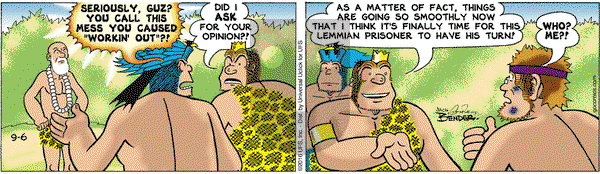 Alley Oop on Tuesday September 6, 2016 Comic Strip