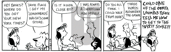 Barkeater Lake on Friday December 30, 2011 Comic Strip