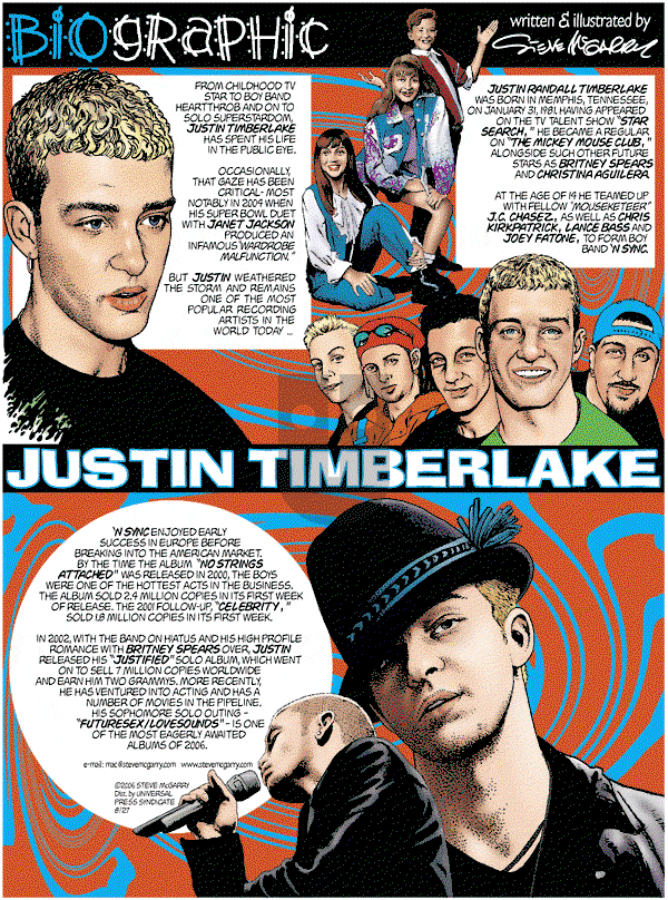 Biographic on Sunday August 27, 2006 Comic Strip