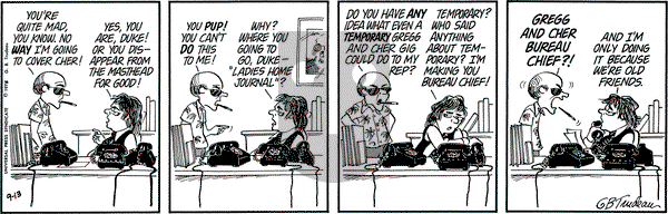 Doonesbury on Saturday September 13, 1975 Comic Strip